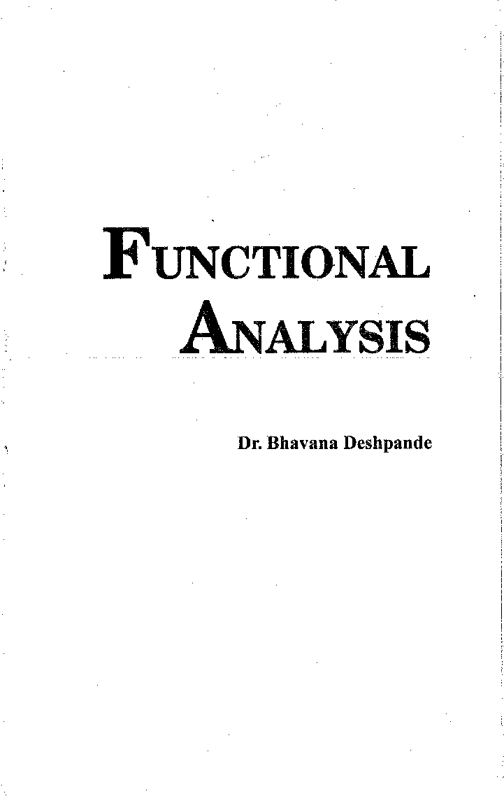 Functional Analysis - Page 2