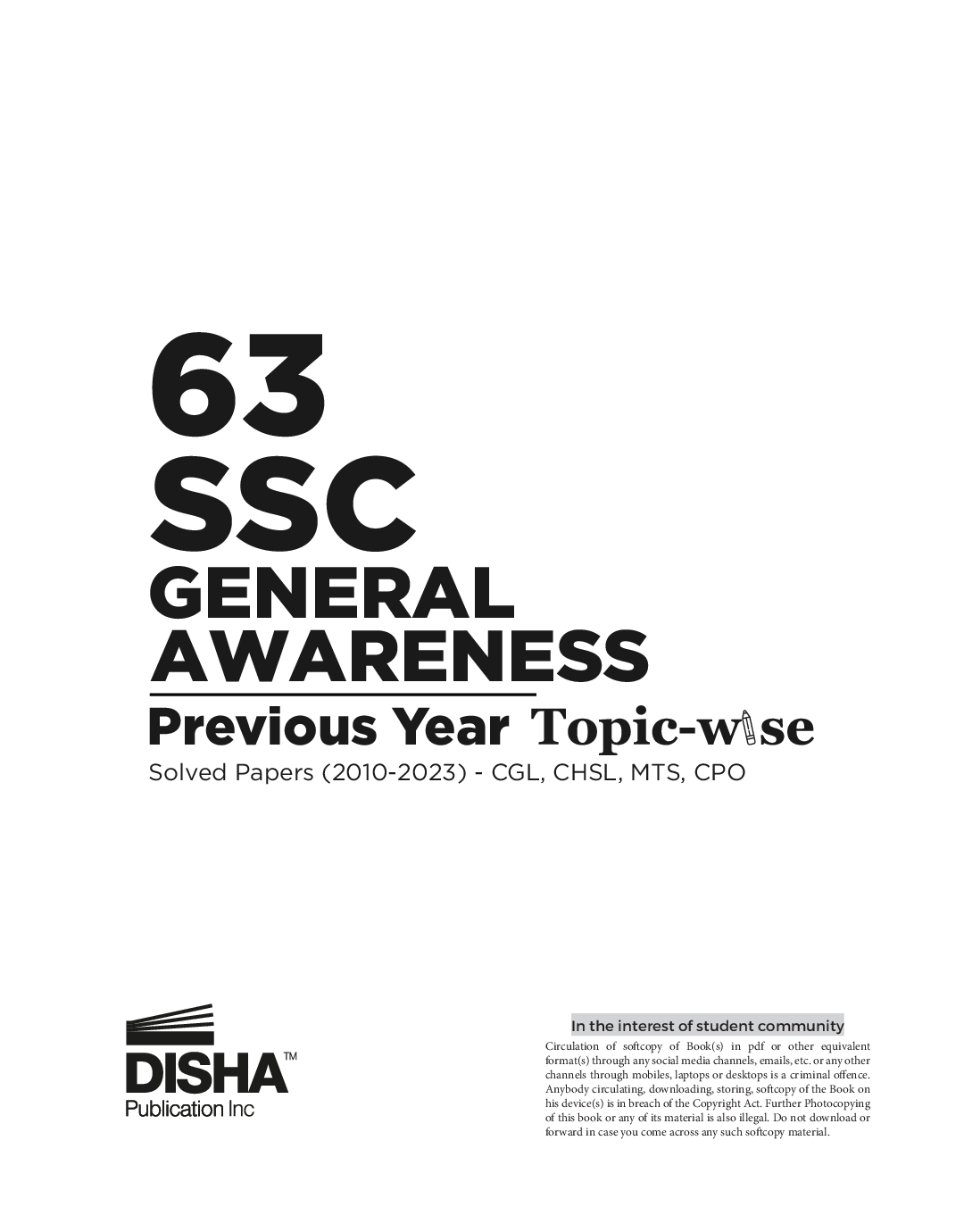 63 SSC General Awareness Previous Year Topic-wise Solved Papers (2010 - 2023) - CGL, CHSL, MTS, CPO | 2400+ General Knowledge PYQs - Page 2