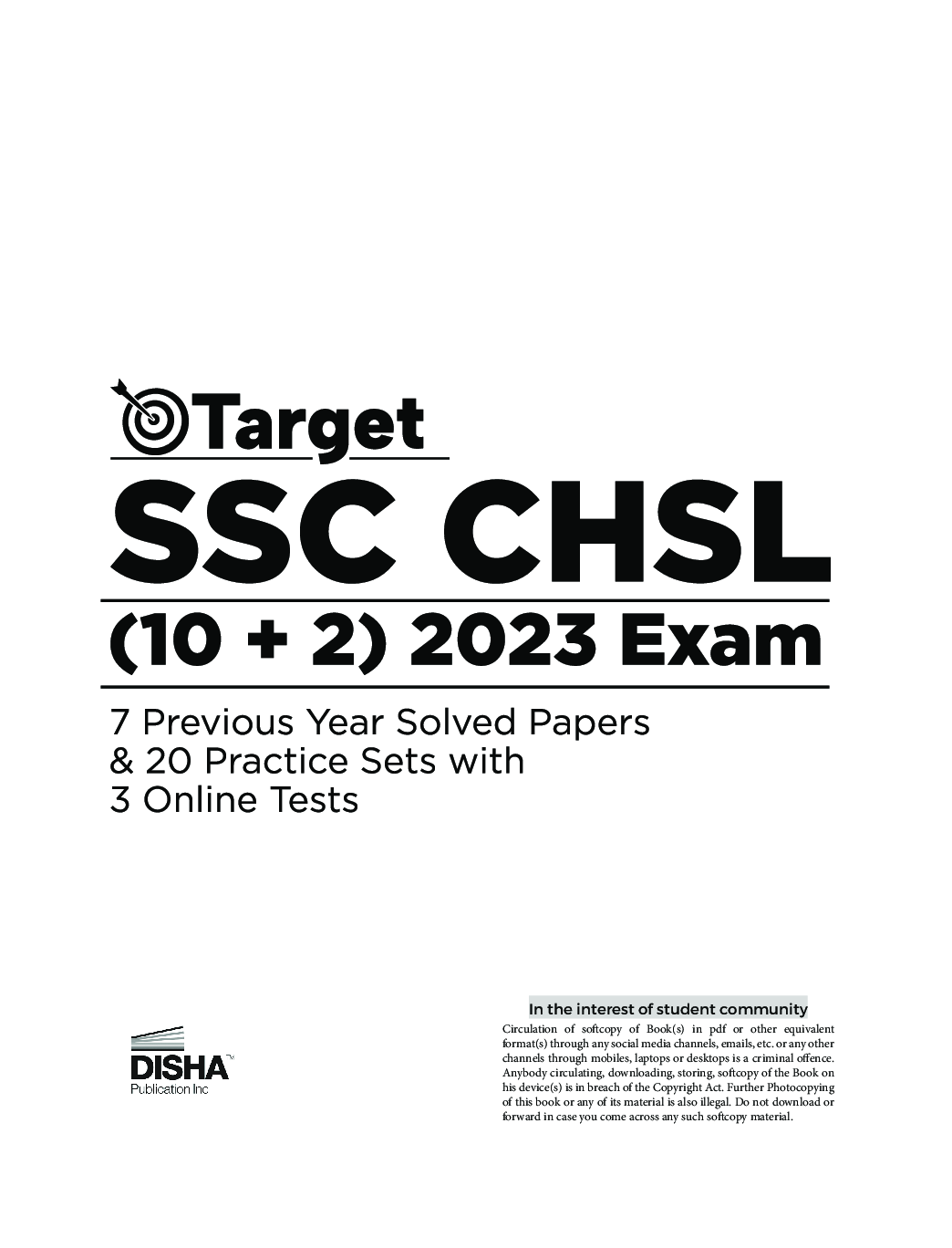 Target SSC CHSL (10 + 2) 2023 Exam - 7 Previous Year Solved Papers & 20 Practice Sets with 3 Online Tests | Combined Higher Secondary Level | Staff Selection Comission | PYQ | Mock Test - Page 2