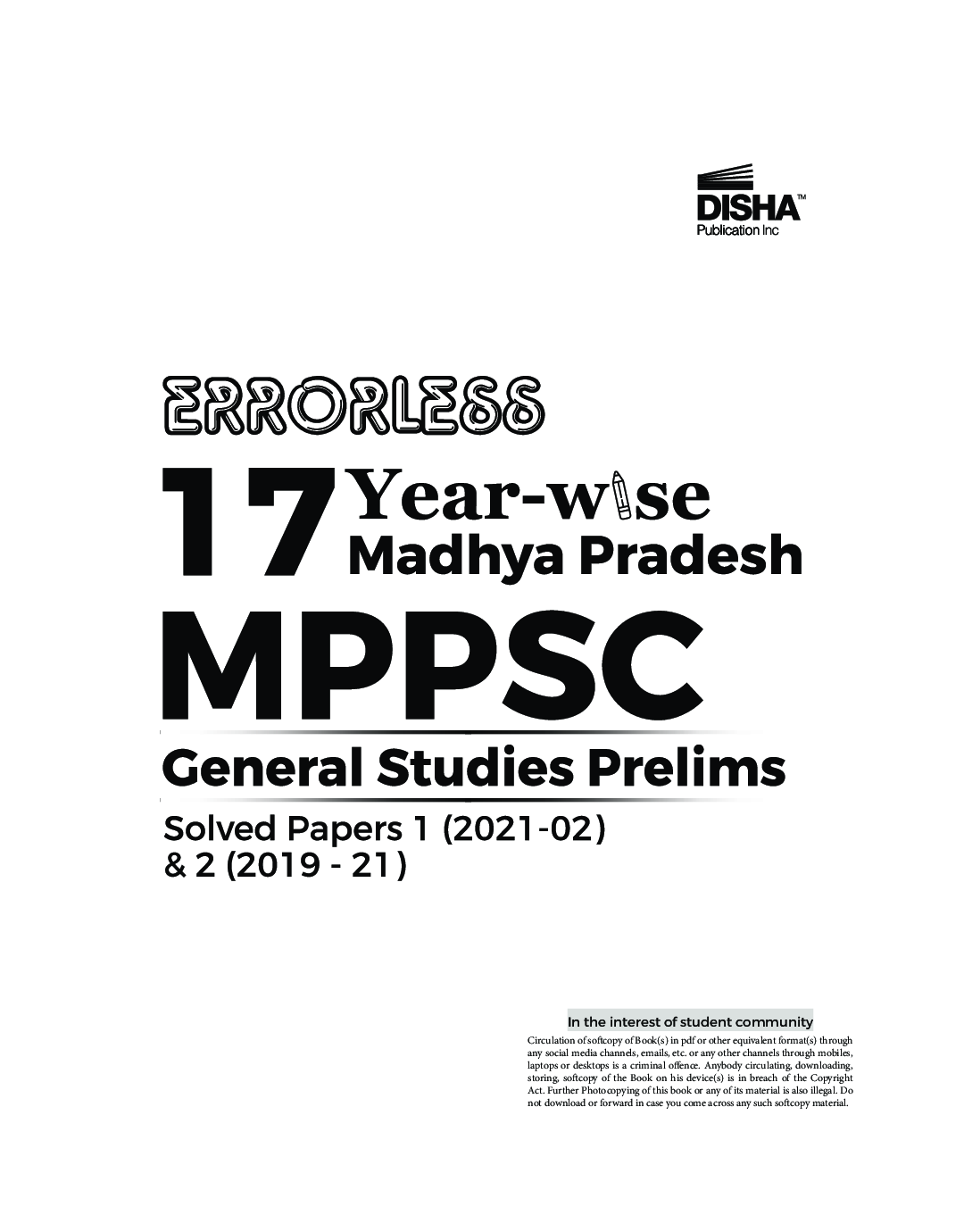 Errorless 17 Year-wise Madhya Pradesh MPPSC General Studies Prelims Solved Papers 1 ( 2022 - 2002) & 2 (2019 - 21) - Page 2
