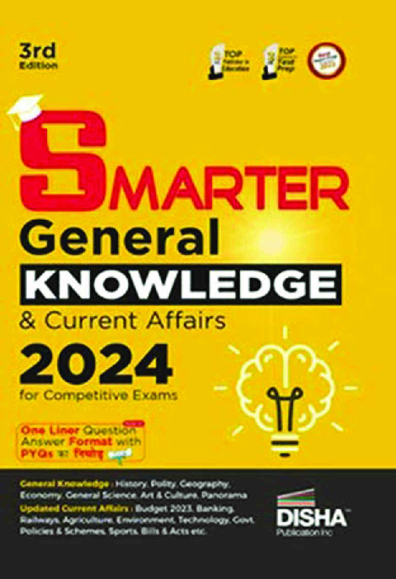 SMARTER General Knowledge & Current Affairs 2024 for Competitive Exams | One Liner Question Answer Format | UPSC, State PSC, SSC, Bank, Railways RRB, CDS, NDA, CUET | PYQs ka Nichod | - Page 1