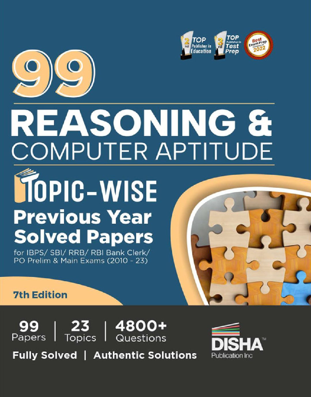 99 Reasoning & Computer Aptitude Topic-wise Previous Year Solved Papers for IBPS/ SBI/ RRB/ RBI Bank Clerk/ PO Prelim & Main Exams (2010 - 2023) | PYQs for all Bank Exams| - Page 1