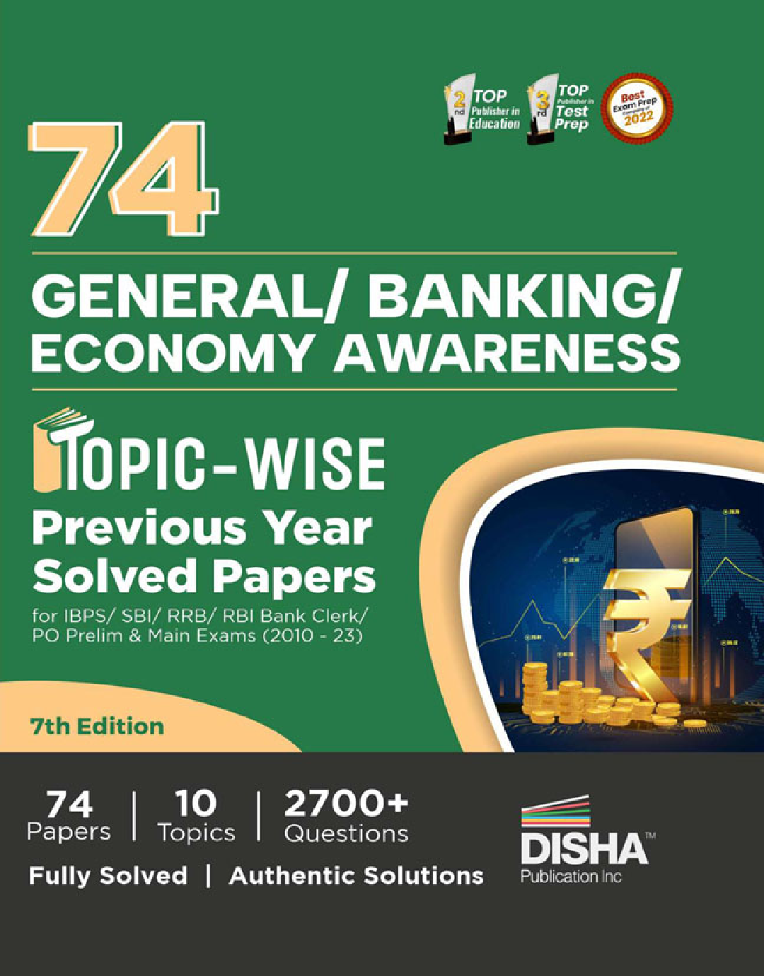 74 General/ Banking/ Economy Awareness Topic-wise Previous Year Solved Papers for IBPS/ SBI/ RRB/ RBI Bank Clerk/ PO Prelim & Main Exams (2010 - 2023) | General Knowledge GK PYQs for all Bank Exams|  - Page 1