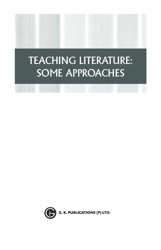 Teaching Literature: Some Approaches Pedagogy Series-2022 Teaching English - Page 2