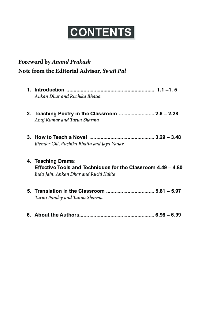 Teaching Literature: Some Approaches Pedagogy Series-2022 Teaching English - Page 4