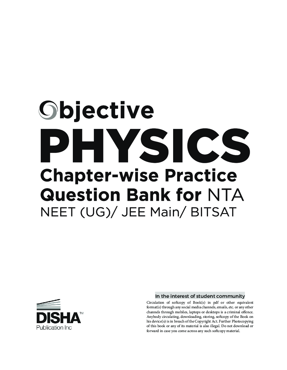 Objective Physics Chapter-wise Practice Question Bank for NTA NEET (UG) / JEE Main/ BITSAT - Page 2