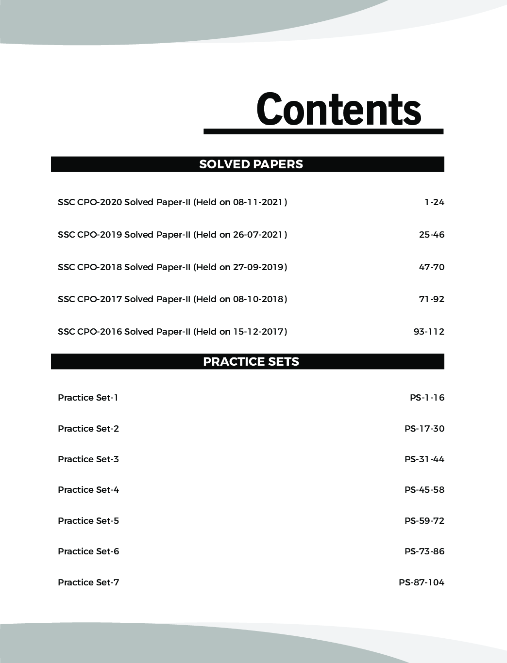 Target SSC CPO Sub – Inspector SI (CAPF/ Delhi Police/ CISF/ BSF/ ITBP) Paper 2 Recruitment Exam - Page 4