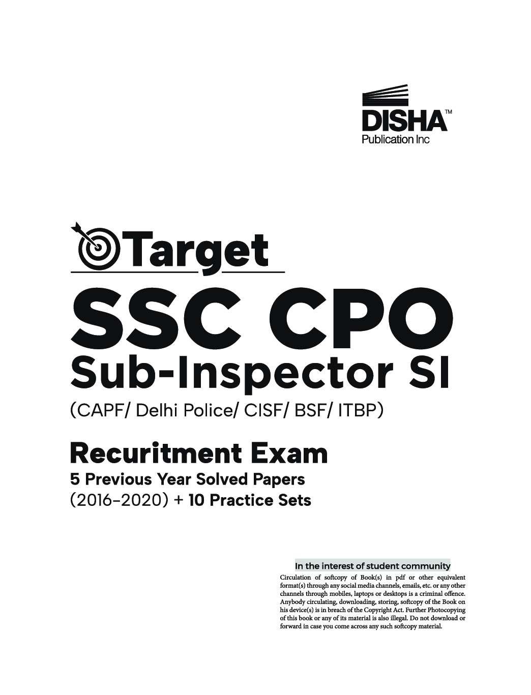 Target SSC CPO Sub-Inspector SI (CAPF/ Delhi Police/ CISF/ BSF/ ITBP) Recruitment Exam - Page 2