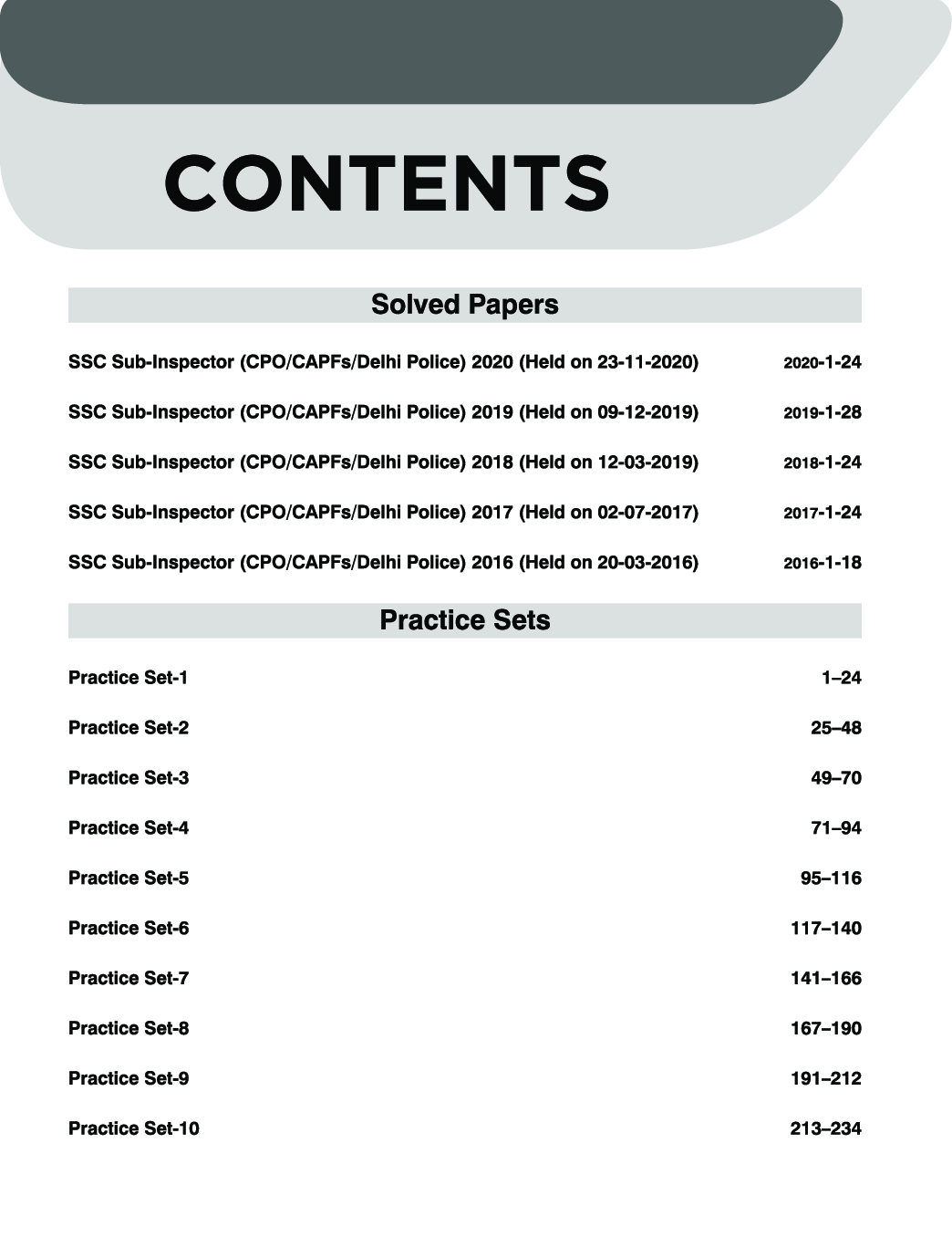 Target SSC CPO Sub-Inspector SI (CAPF/ Delhi Police/ CISF/ BSF/ ITBP) Recruitment Exam - Page 4