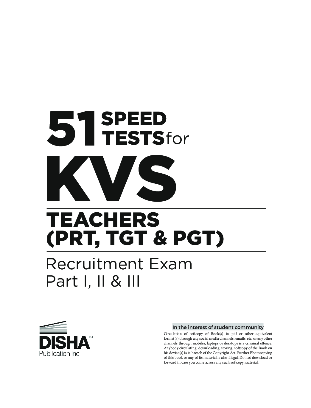 51 Speed Tests for KVS Teachers (PRT, TGT & PGT) Recruitment Exam Part I, II & III - Page 2