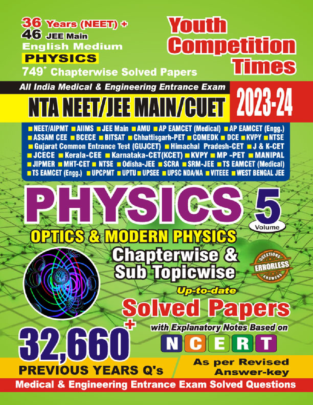 NTA NEET/JEE Main Physics Optics & Modern Physics Vol.5 Solved Papers  2023-24 - Page 1