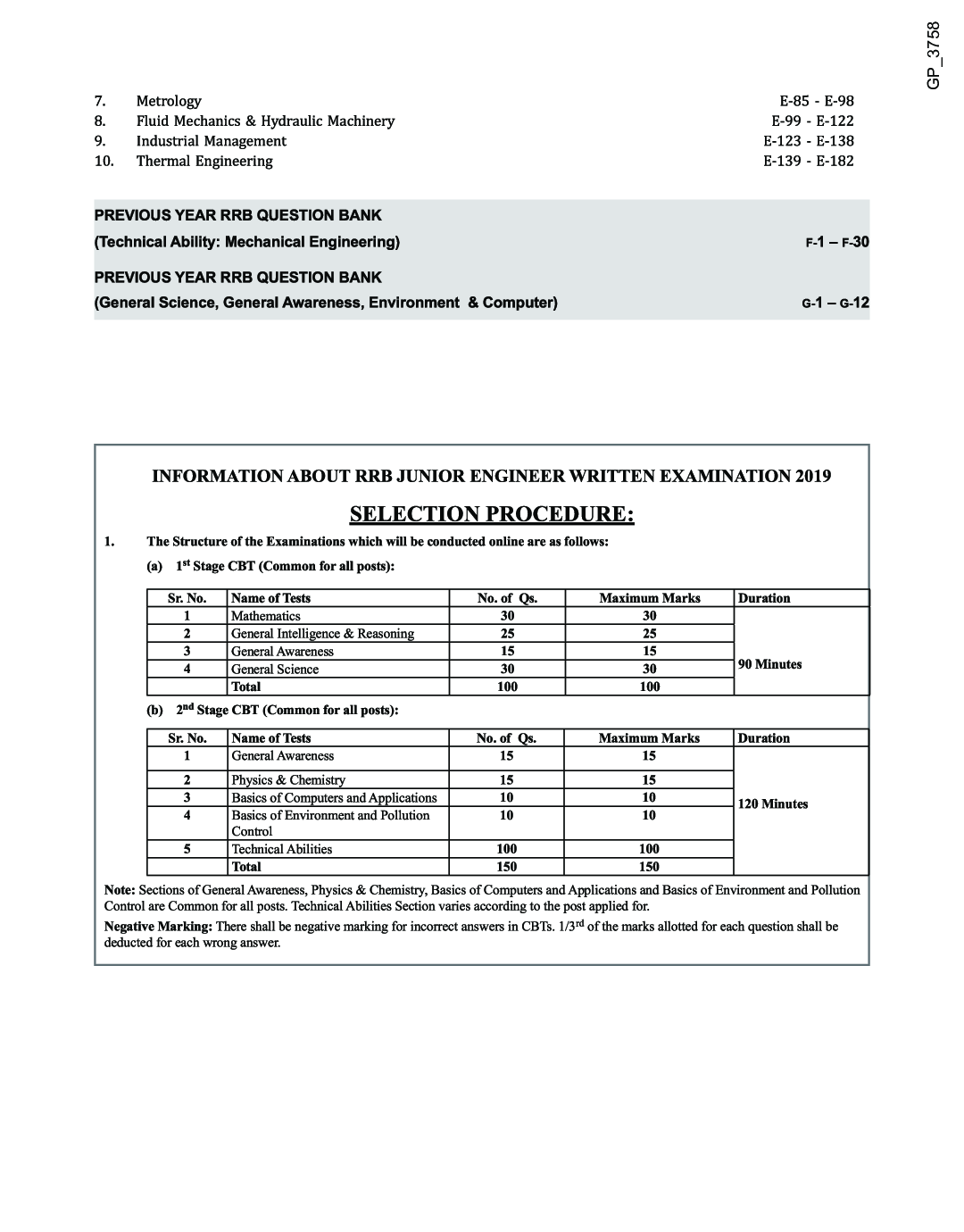 Guide to RRB Junior Engineer Stage II Mechanical & Allied Engineering 3rd Edition - Page 5