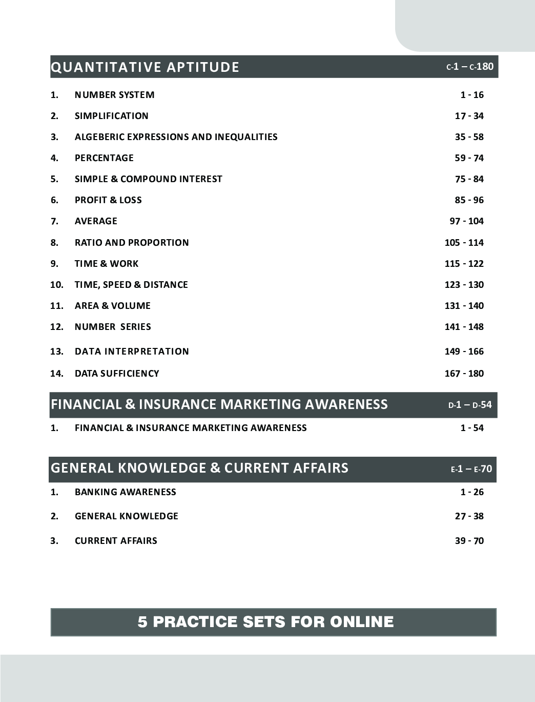 Guide to LIC ADO (Apprentice Development Officers) Preliminary & Main Exams with 5 Online Tests 2nd Edition - Page 5