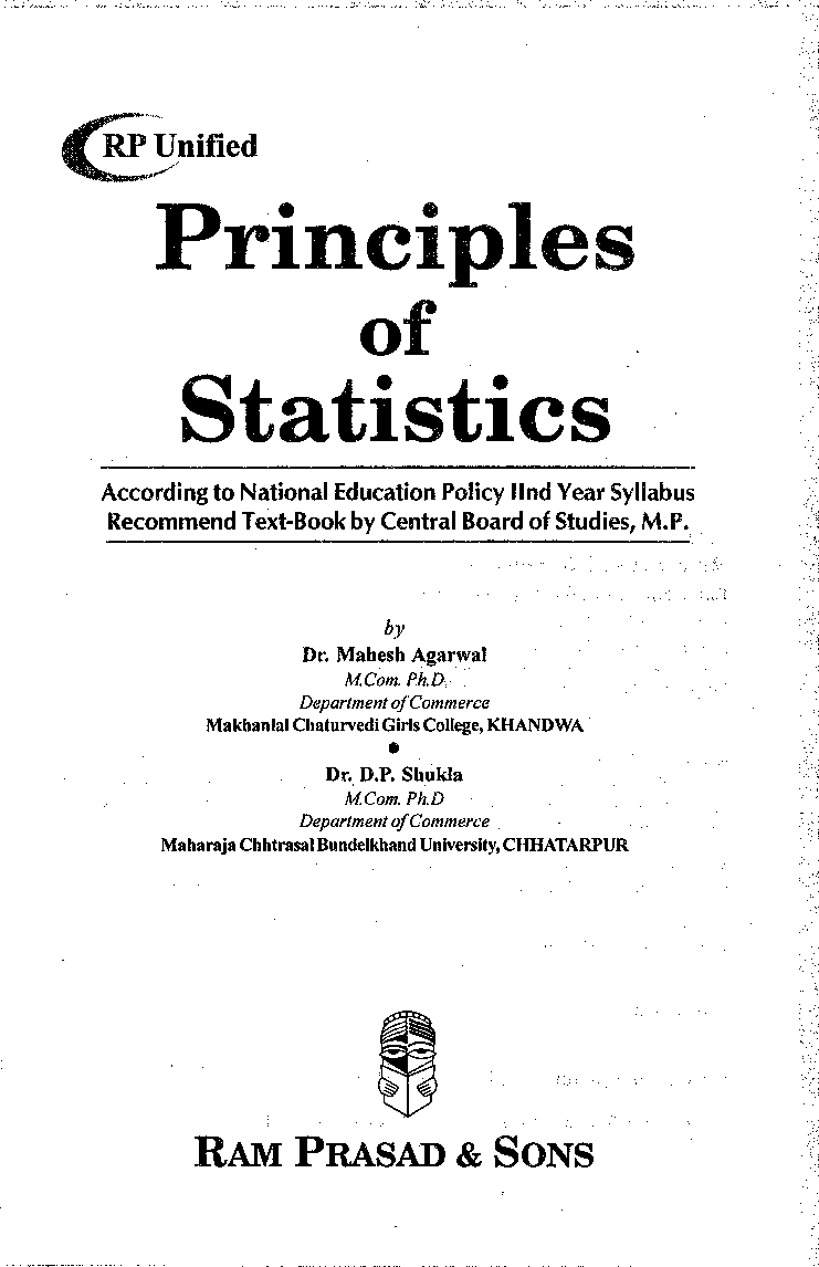 Principles Of Statistics (Second Year) - Page 2