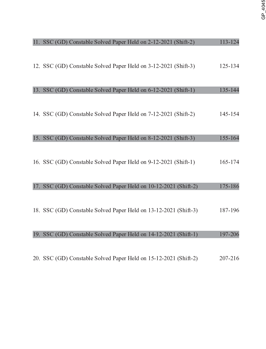 20 Previous Year Solved Papers 2021 SSC Constable (GD) Recruitment Exam Male / Female (20 shifts) English Edition - Page 5