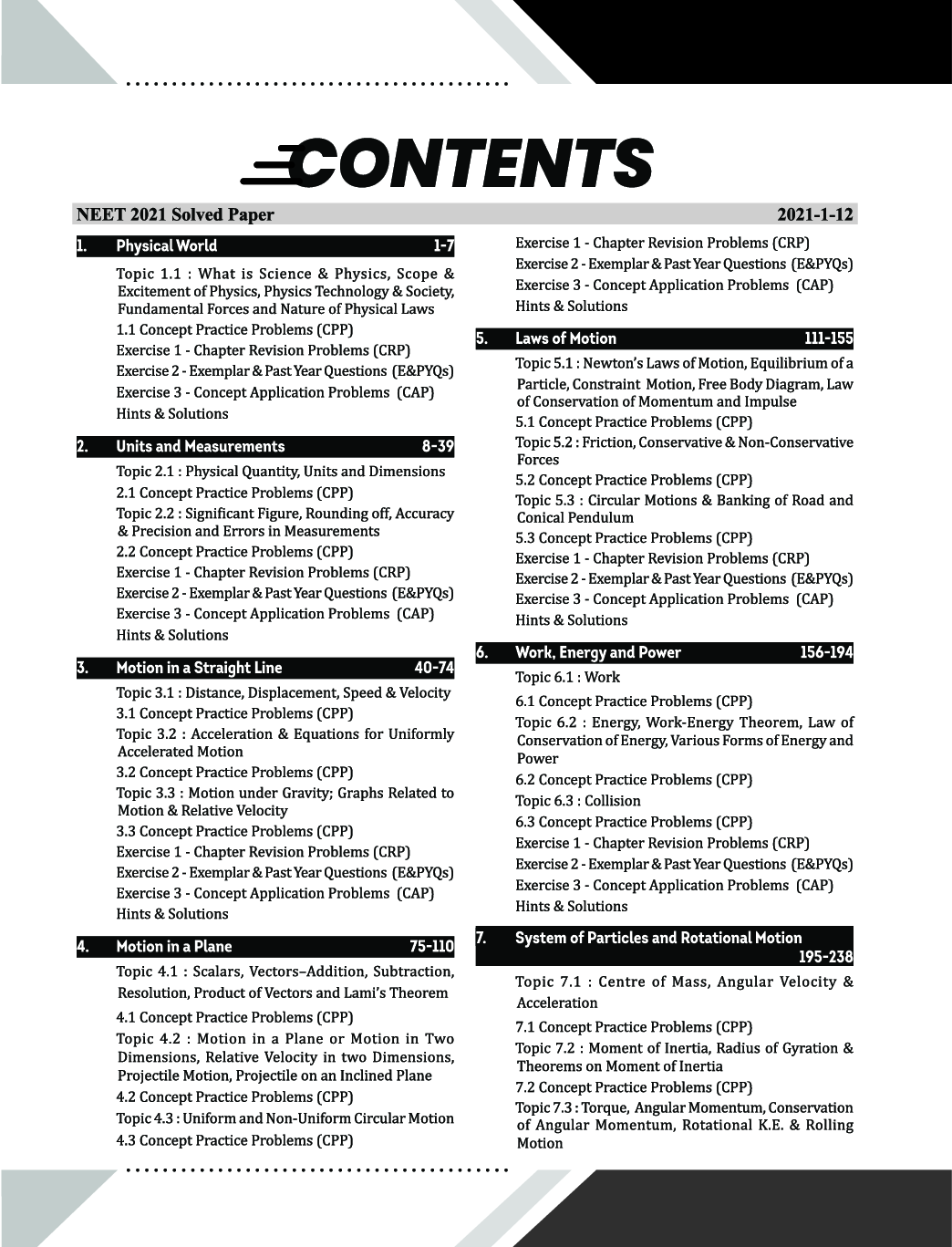 GO TO Objective NEET Physics Guide with DPP & CPP Sheets 9th Edition - Page 4