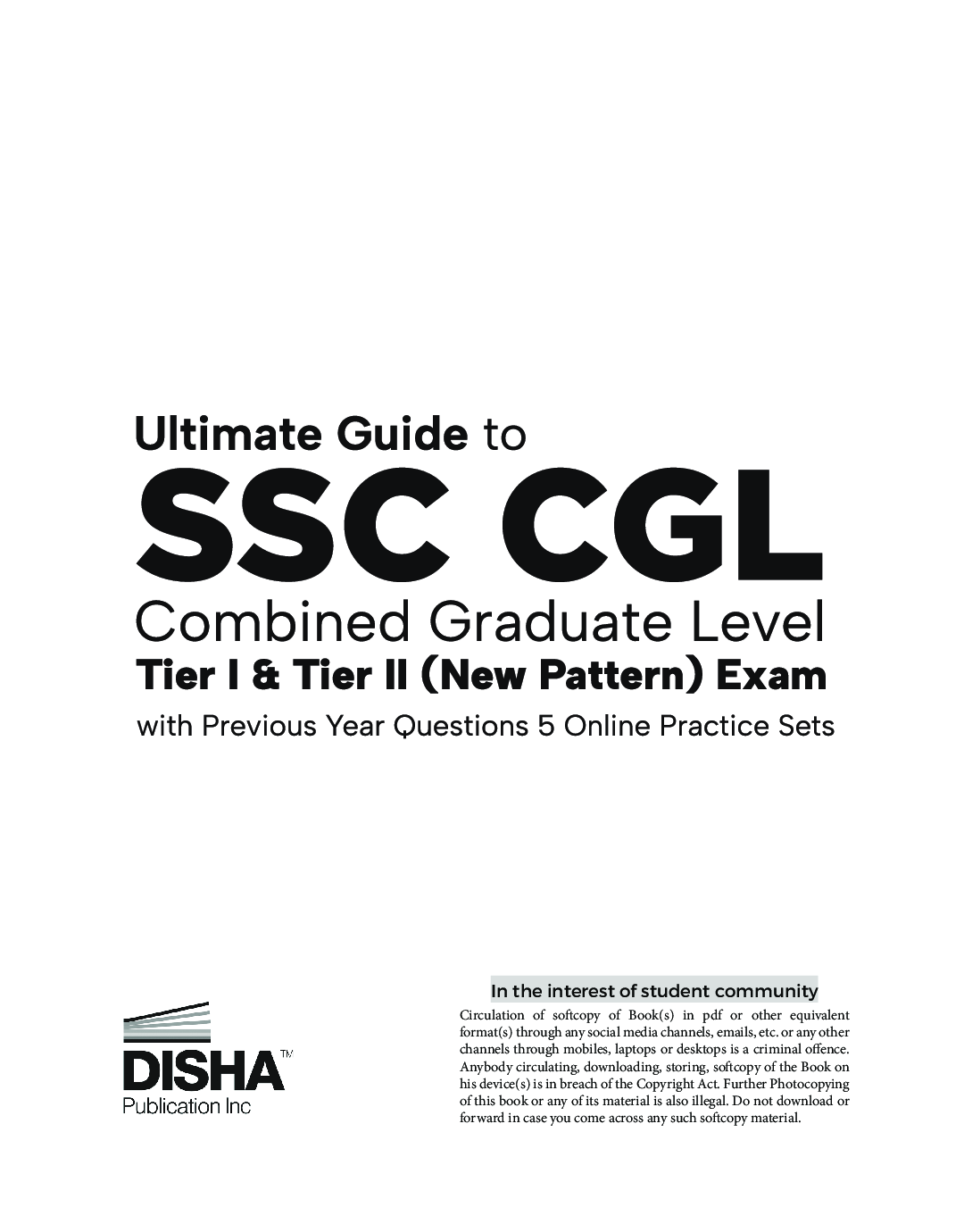 Ultimate Guide to SSC CGL - Combined Graduate Level - Tier I & Tier II (New Pattern) Exam with Previous Year Questions & 5 Online Practice Sets 8th Edition - Page 2