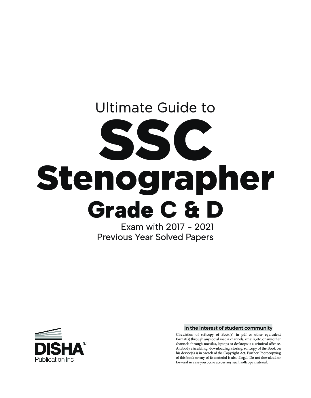Ultimate Guide to SSC Stenographer Grade C & D Exam with  2017 - 2021 Previous Year Papers 3rd Edition - Page 2