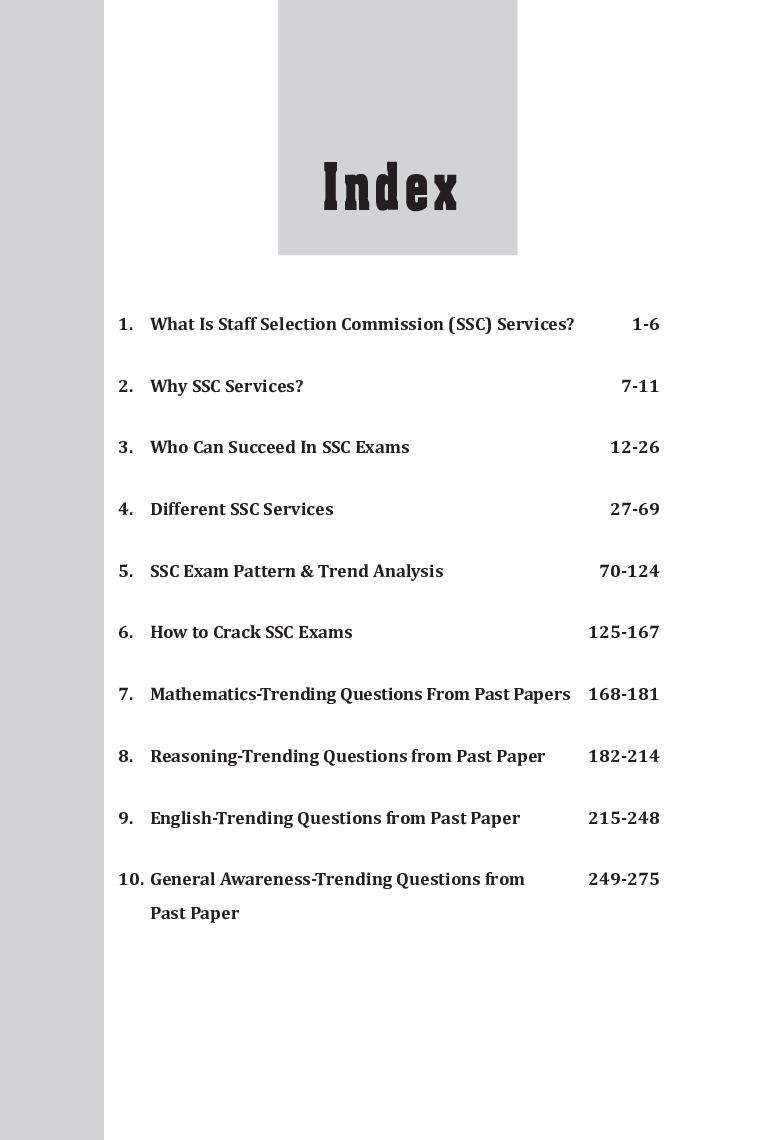 Mission SSC - Tips, Techniques & Strategies to Crack CGL/ CHSL/ Multi Tasking/ Jr. Engg. Exams - Page 4