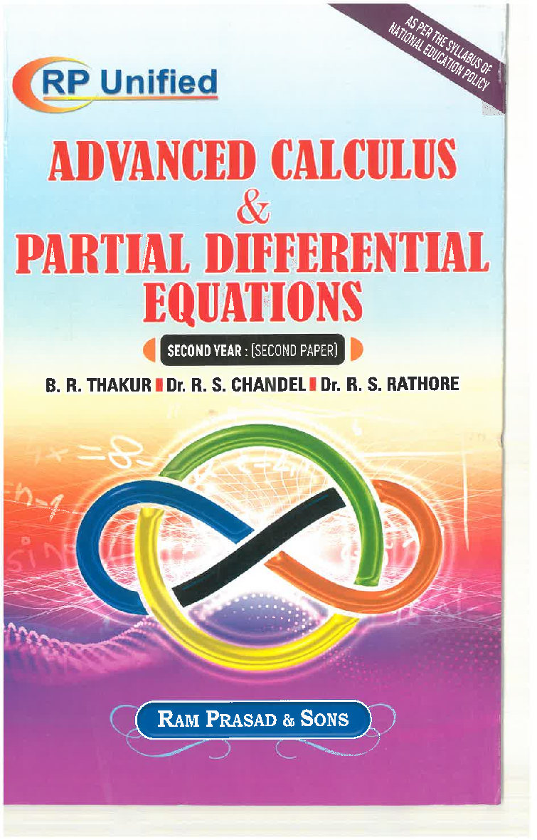 Advanced Calculus & Partial Differential Equations (2nd Year : Second Paper) - Page 1