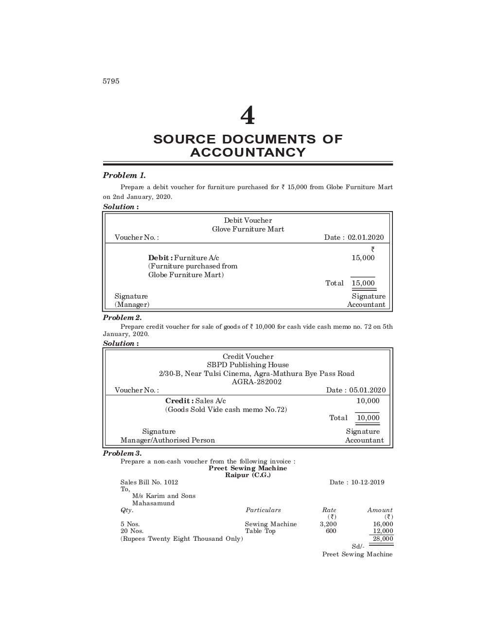 Solutions to PRACTICAL PROBLEMS In ACCOUNTANCY 11th - Page 4