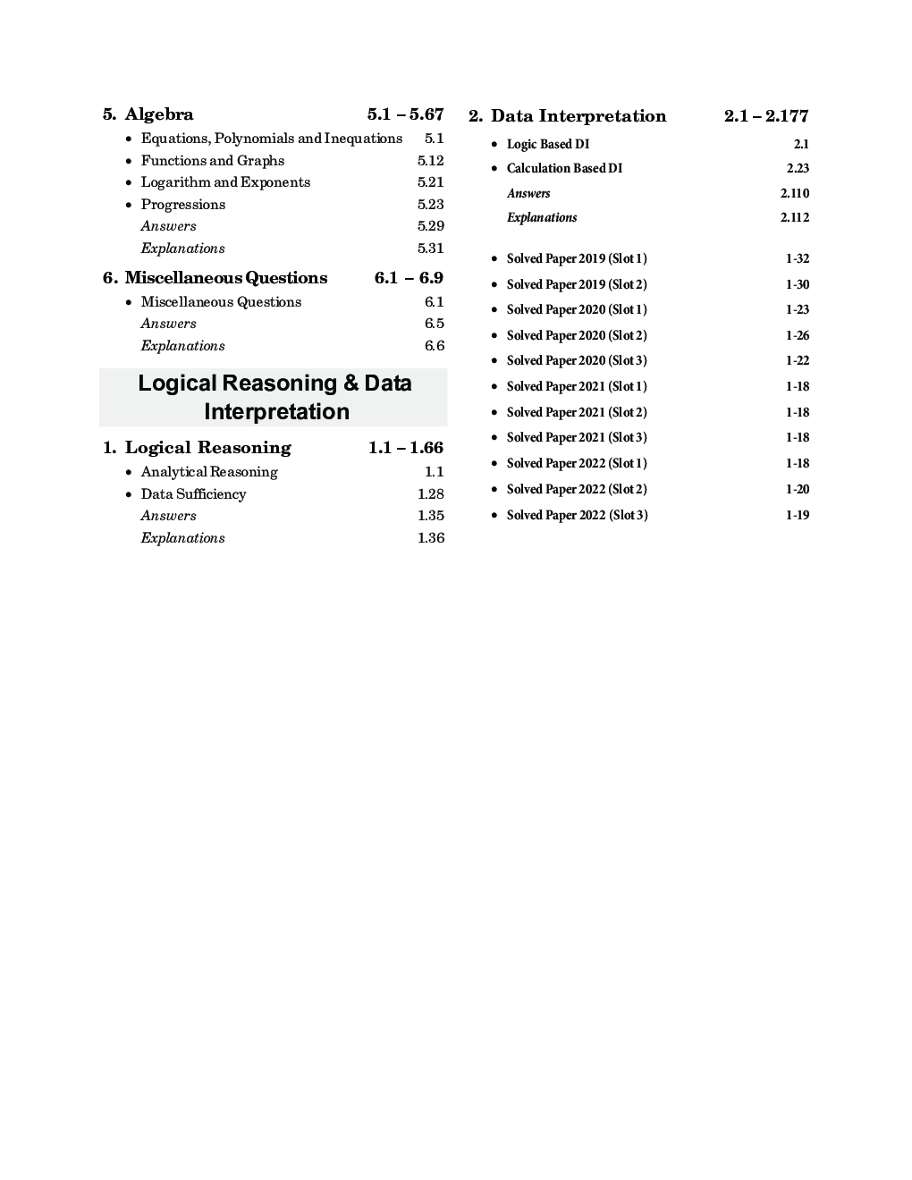 CAT 33 Years Topic-wise & Year-wise Solved Papers 1990-2022 - Page 5