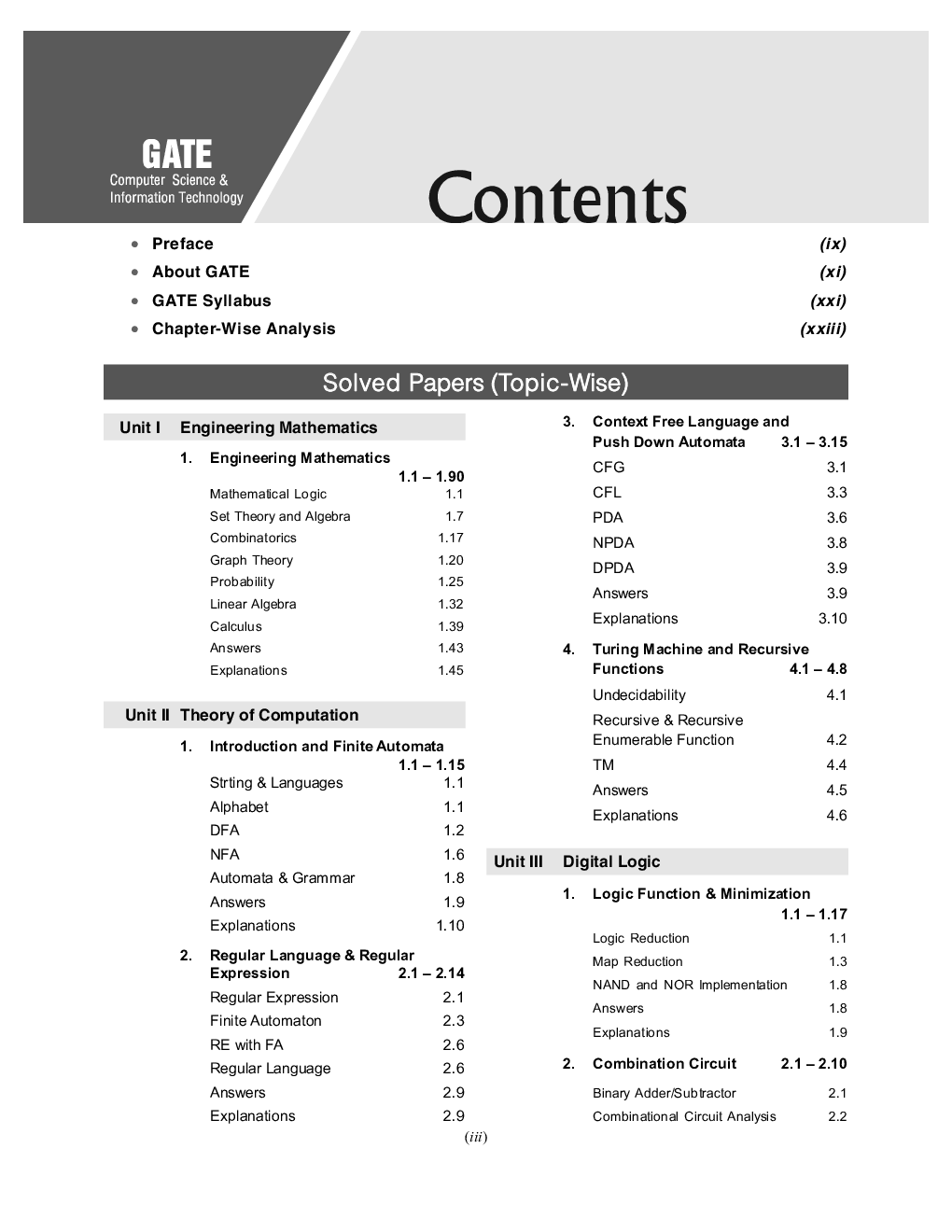 GATE 2024 Computer Science and Information Technology - 34 Years Topic wise Previous Solved Papers - Page 4