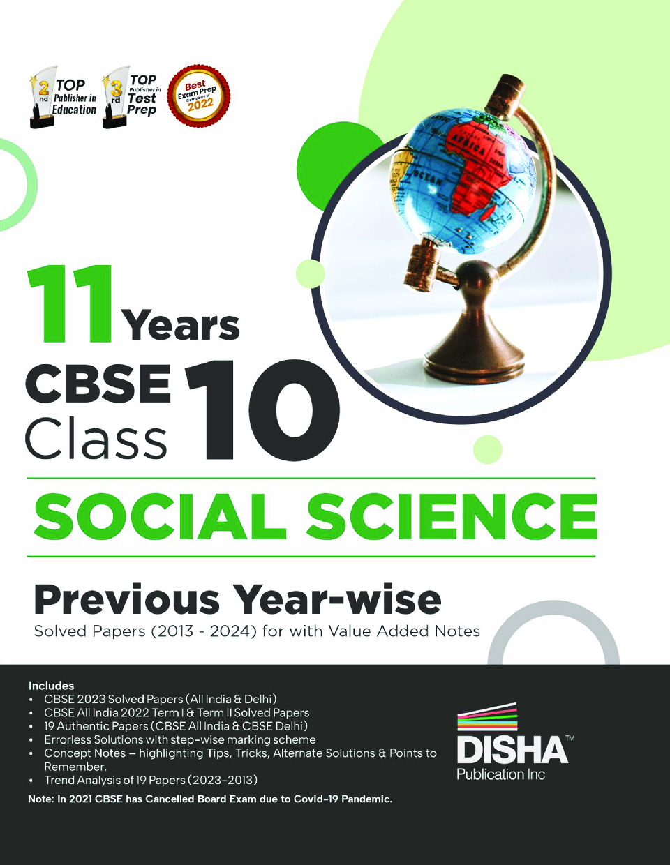 11 Years CBSE Class 10 Social Science Previous Year-wise Solved Papers (2013 - 2023) with Value Added Notes | Previous Year Questions PYQs  - Page 1