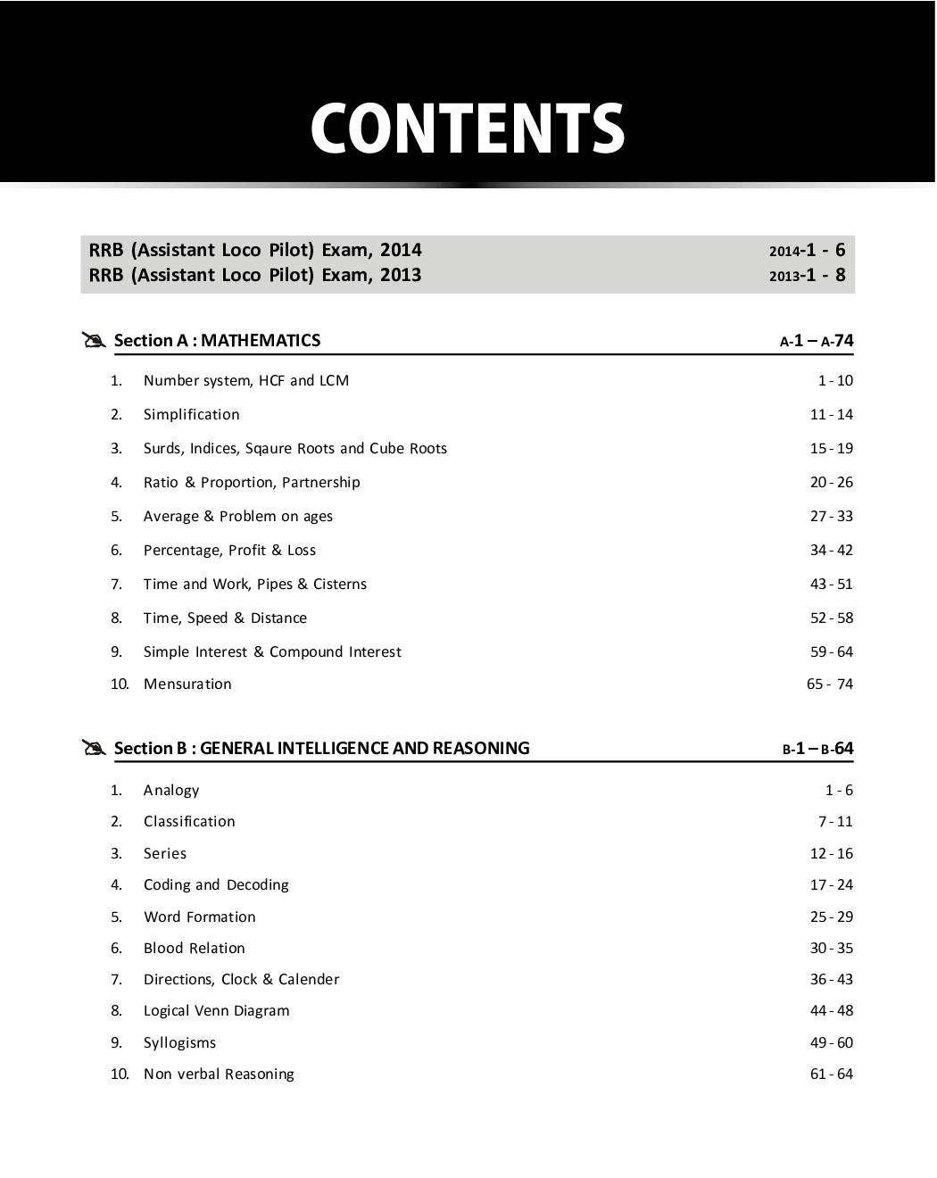 Guide to Indian Railways (RRB) Assistant Loco Pilot Exam 2018 Stage I & II - 2nd Edition - Page 4