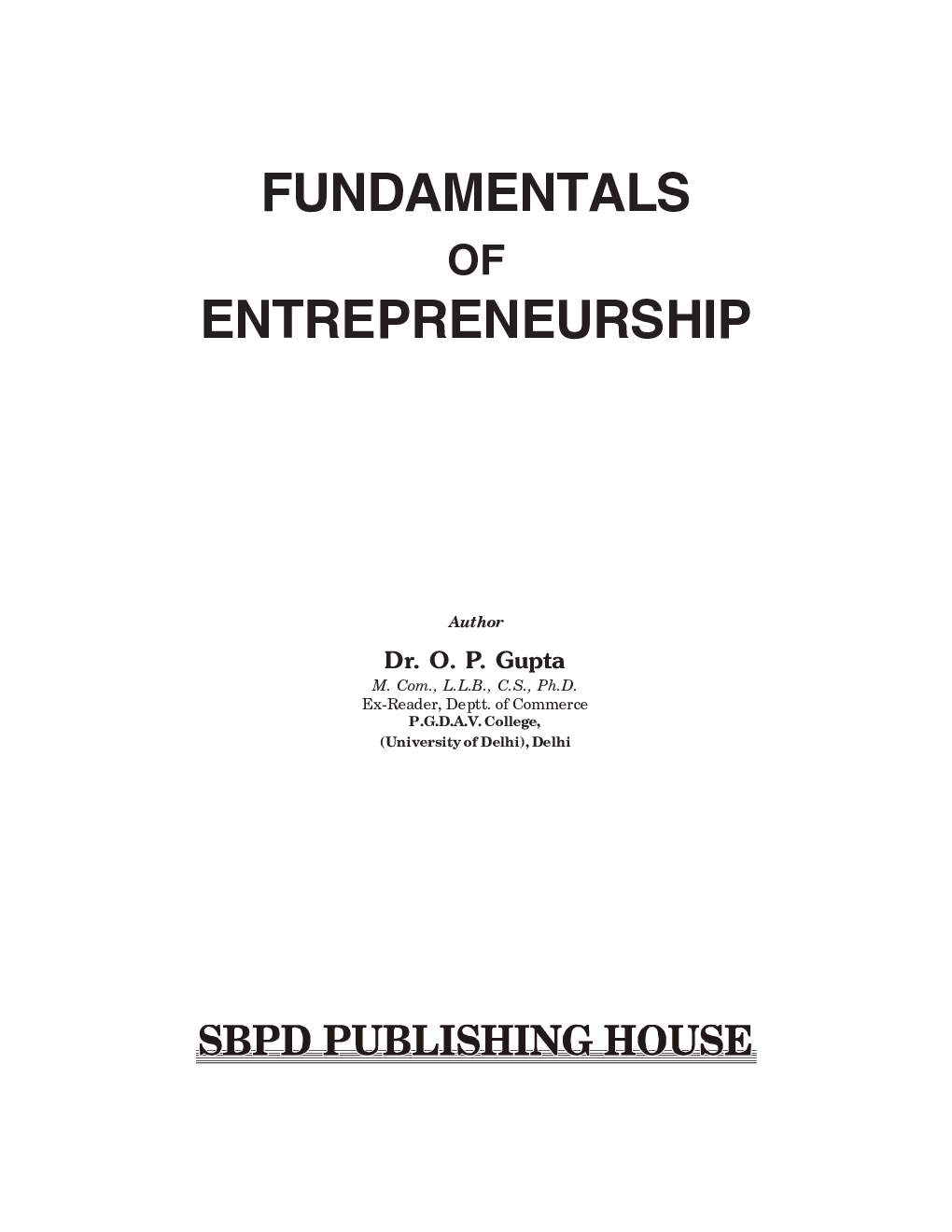 Fundamentals Of Entrepreneurship B.Com 4th Semester - Page 3