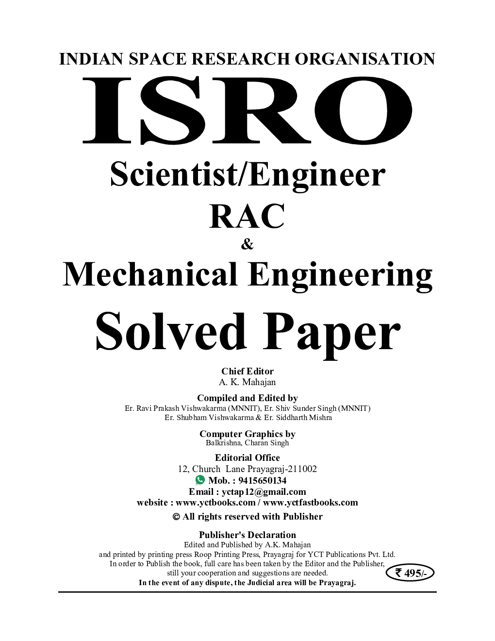 ISRO Scientist/Engineer RAC & Mechanical Engineering Solved Papers 2023-24 - Page 2