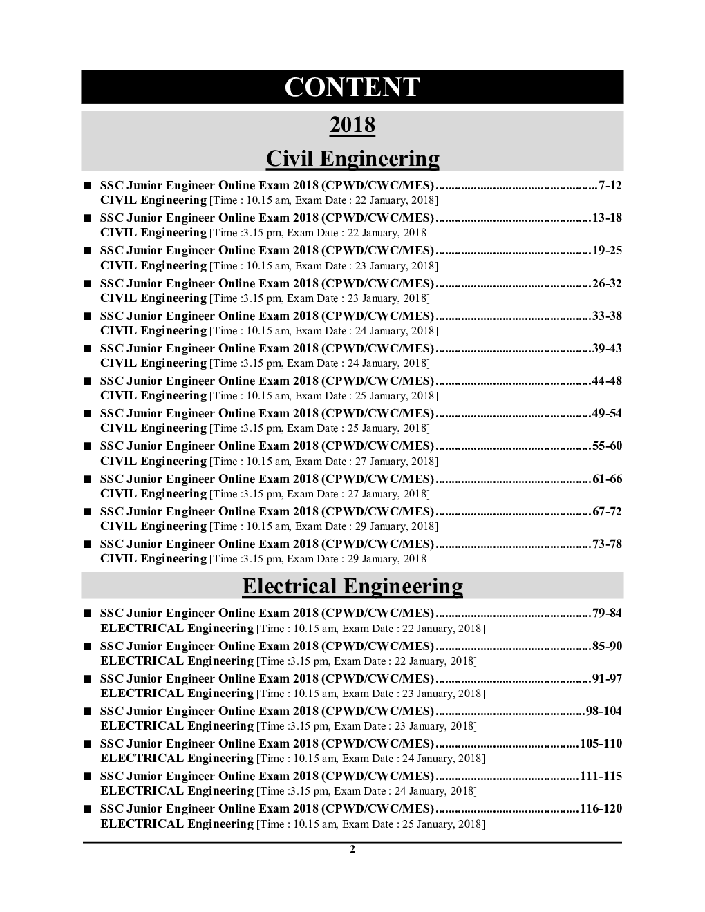 SSC JE Civil, Electrical & Mechanical Engineering General Awareness Solved Papers 2023-24 - Page 3