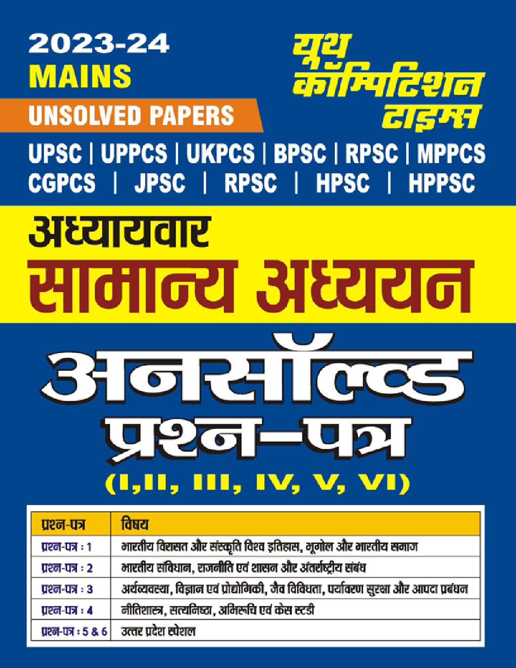 All State UPSC Mains अध्यायवार सामान्य अध्ययन अनसॉल्व्ड प्रश्न पत्र 2023-24 - Page 1