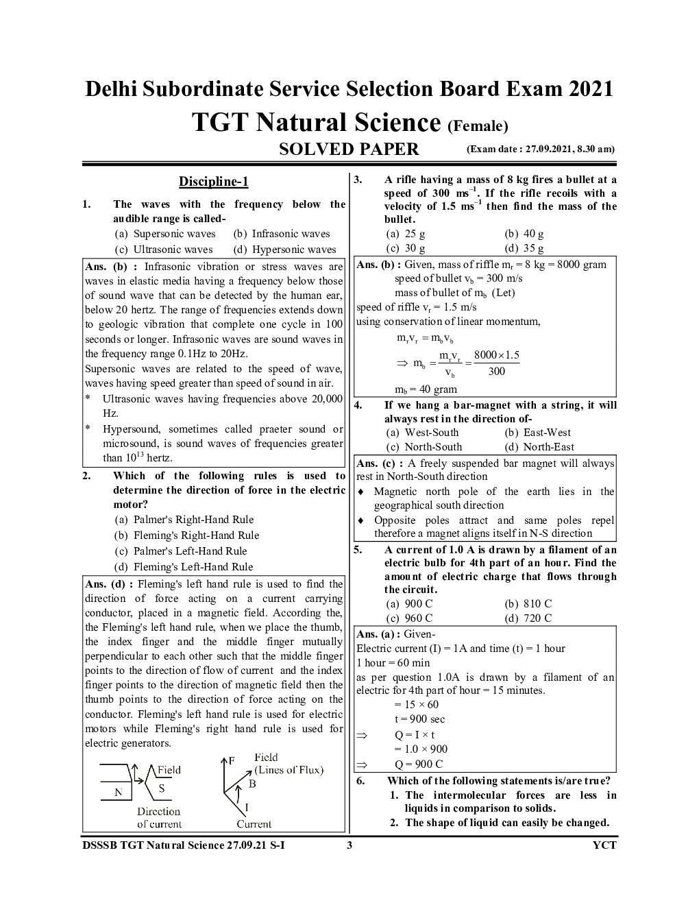 DSSSB TGT Natural Science Solved Papers 2023-24 - Page 4