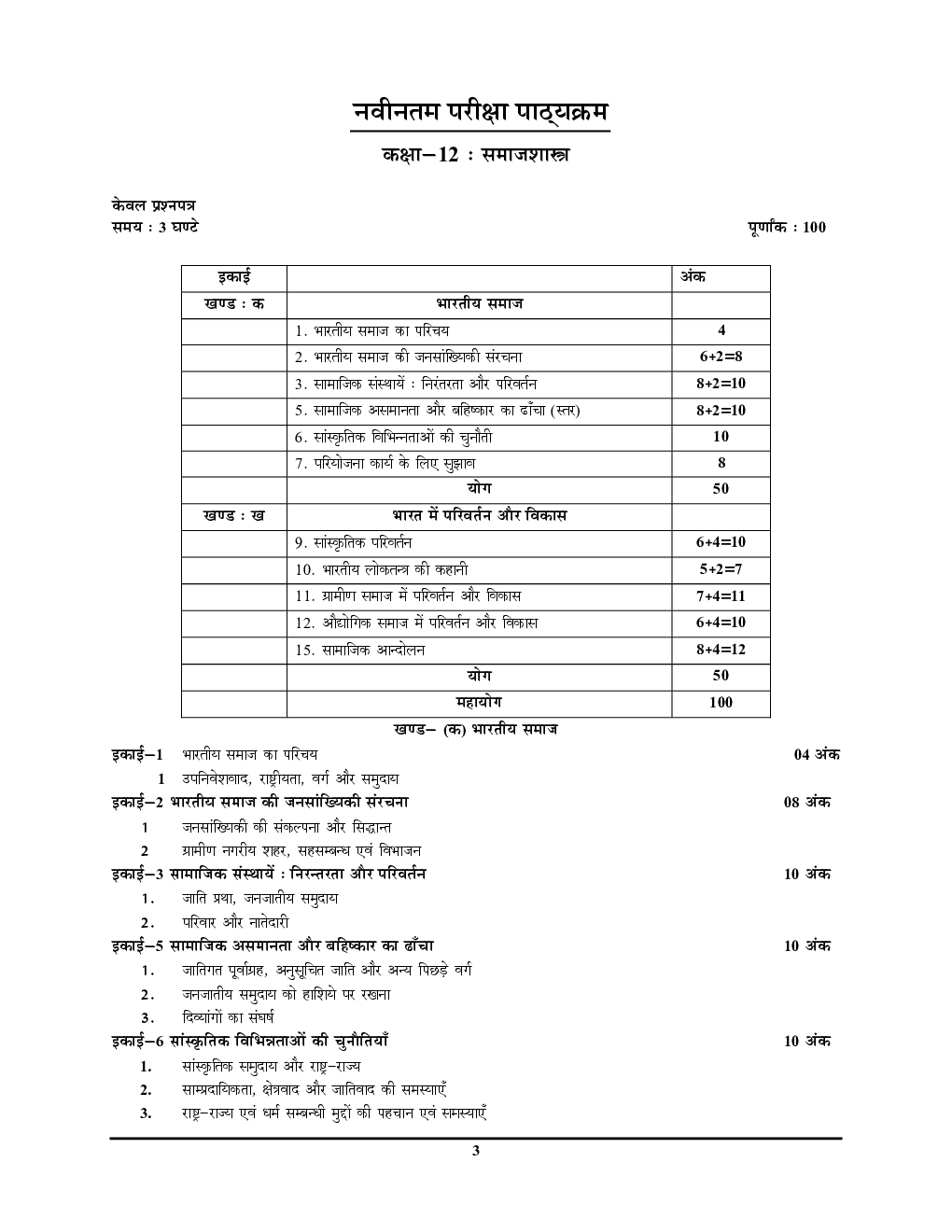 UP Board समाजशास्त्र (Sociaology) अनसॉल्व्ड पेपर्स कक्षा-12 2023-24 - Page 4