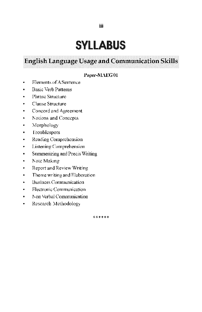 English Language Usage and Communication Skills - Page 4