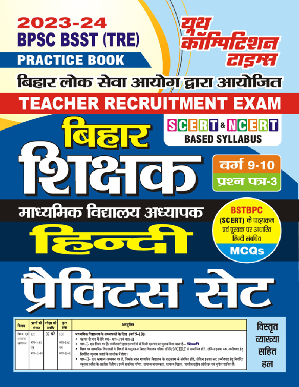 BPSC/BSST (TRE) बिहार शिक्षक हिंदी प्रैक्टिस सेट 2023-24 - Page 1