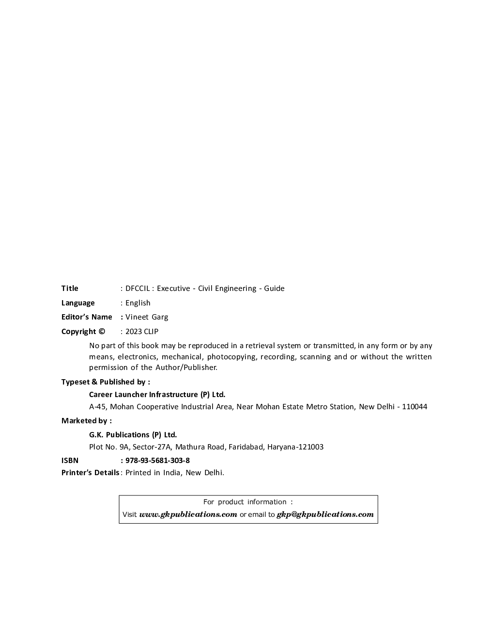 DFCCIL Executive - Civil  Engineering - Guide 2023-24 - Page 3