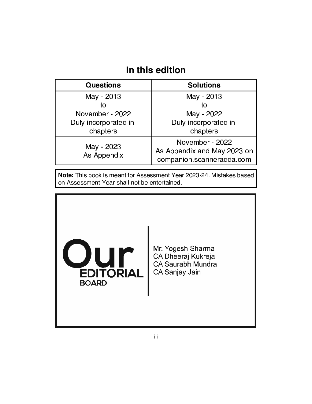 Shuchita Prakashan Scanner CA Final Group - II Paper - 7 Direct Tax Laws and International Taxation (Assessment Year 2023-24) (Applicable for Nov. 2023) - Page 4