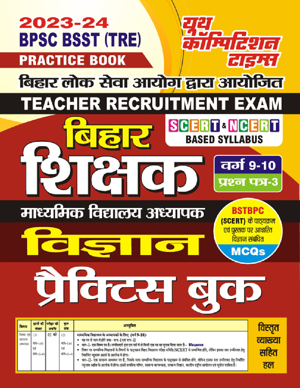 BPSC BSST (TRE) बिहार शिक्षक वर्ग - IX-X विज्ञान प्रैक्टिस सेट 2023-24 - Page 1