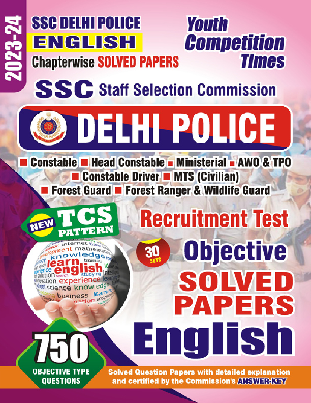 SSC Delhi Police English अध्यायवार सॉल्व्ड पेपर्स 2023-24 - Page 1