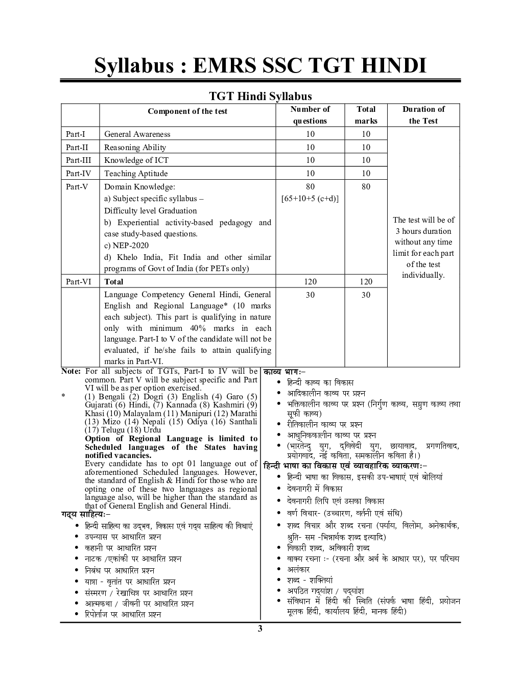 EMRS SSE TGT हिंदी प्रैक्टिस बुक 2023-24 - Page 4