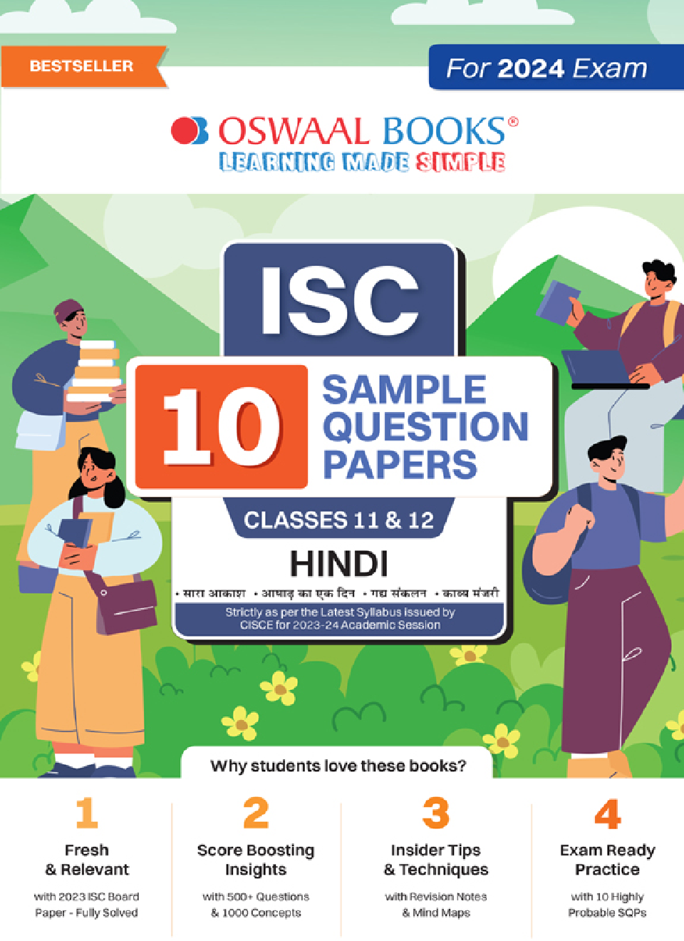 Download Oswaal ISC 10 Sample Question Papers Classes 11 & 12 Hindi For