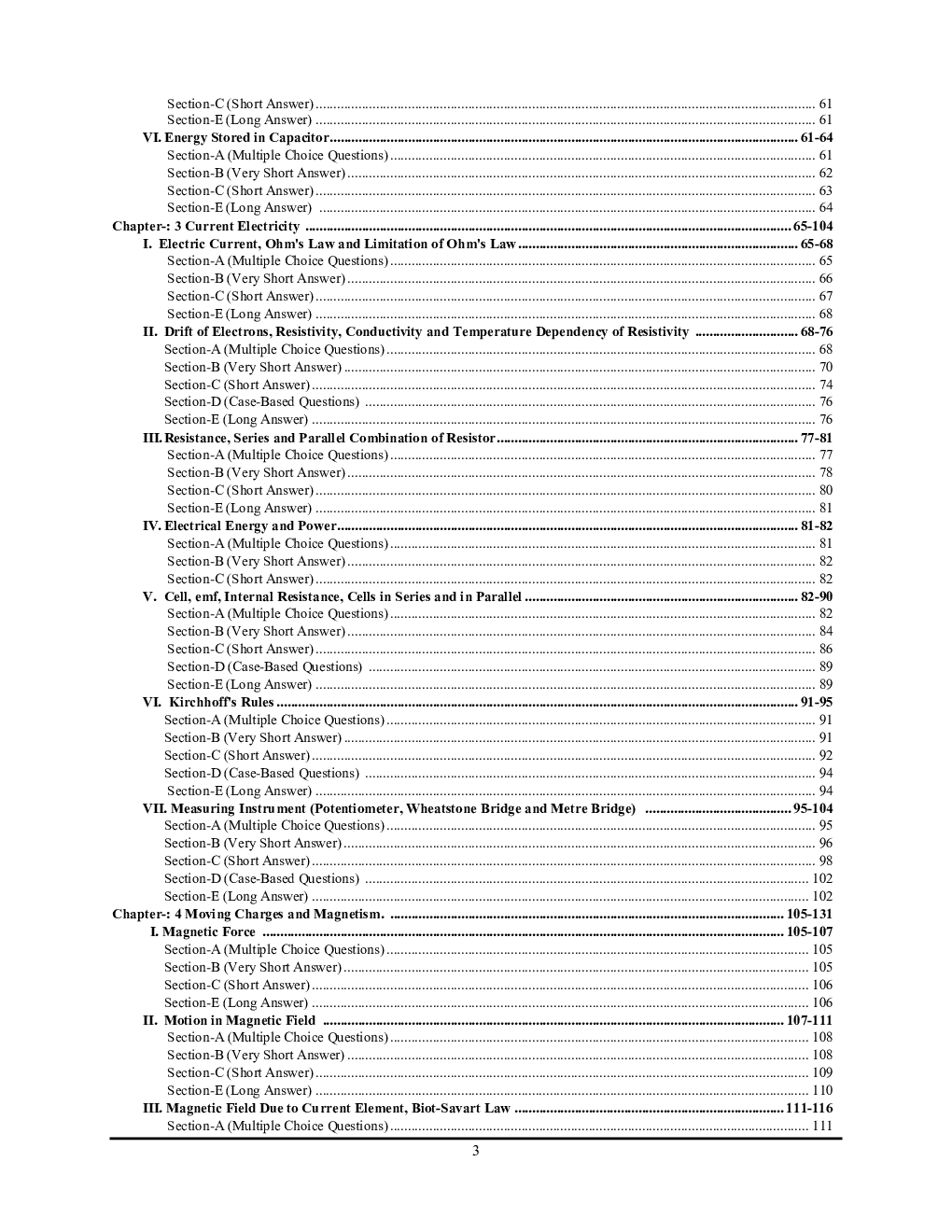 CBSE/NIOS/ISC/UP Board Unsolved Papers Class-12th Physics Chapterwise & Categorywise Question Bank 2023-24 - Page 4