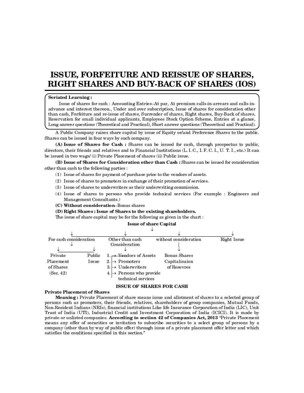 Issue Forfeiture And Reissue Of Shares Right Shares And Buy-Back Of Shares (IOS)
   - Page 4