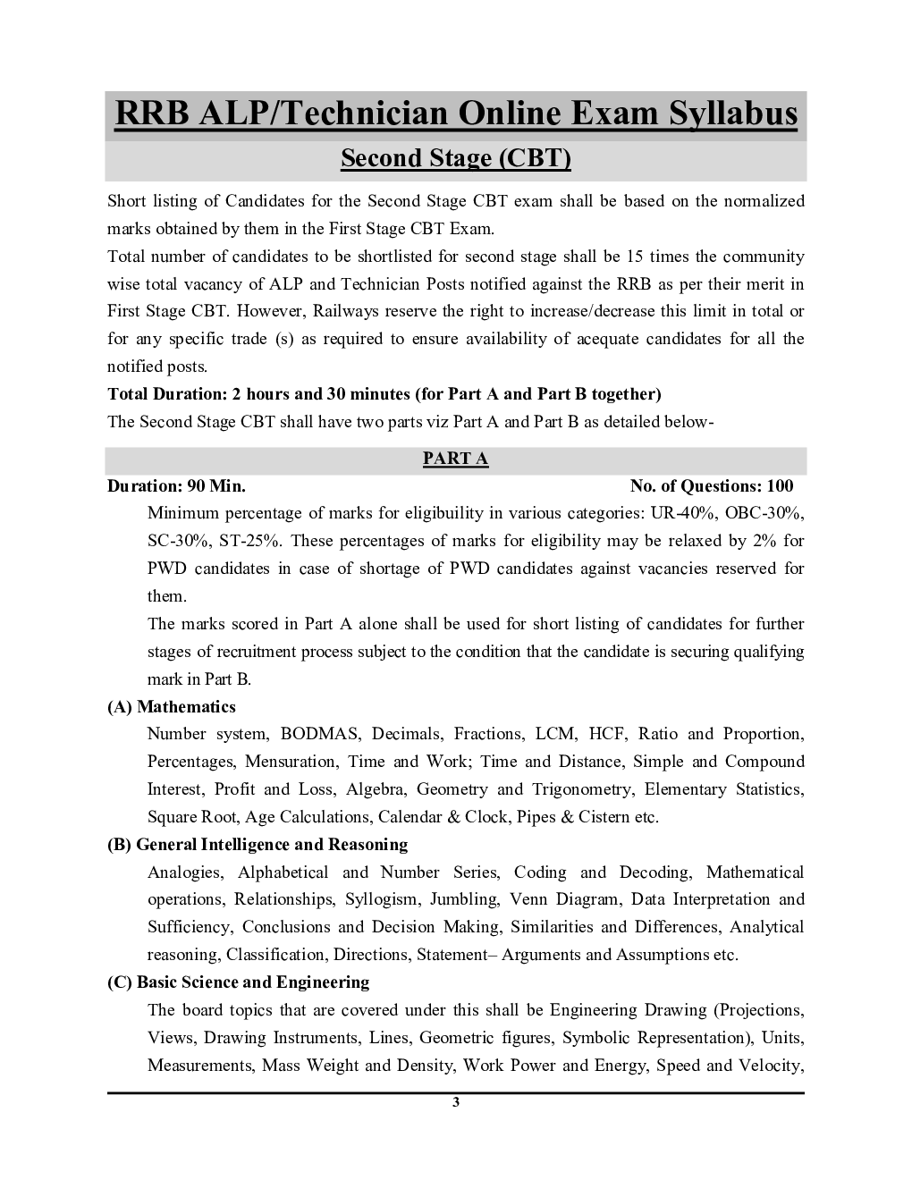 RRB ALP/Technician Stage-II Engineering Drawing & Basic Science 2023-24  - Page 4