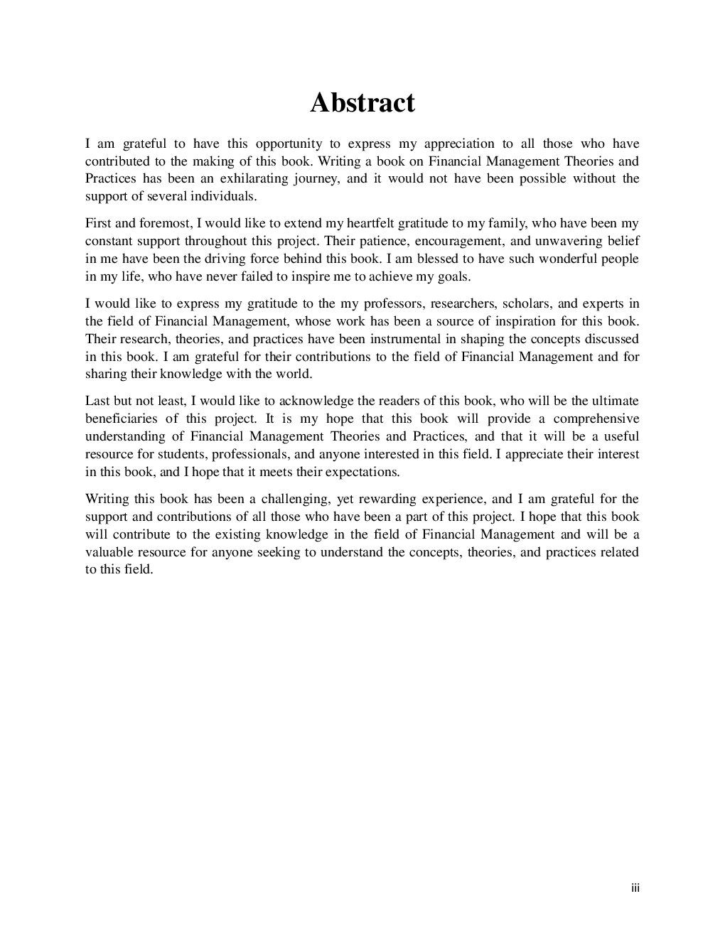 Financial Management Theories and Practices  - Page 4