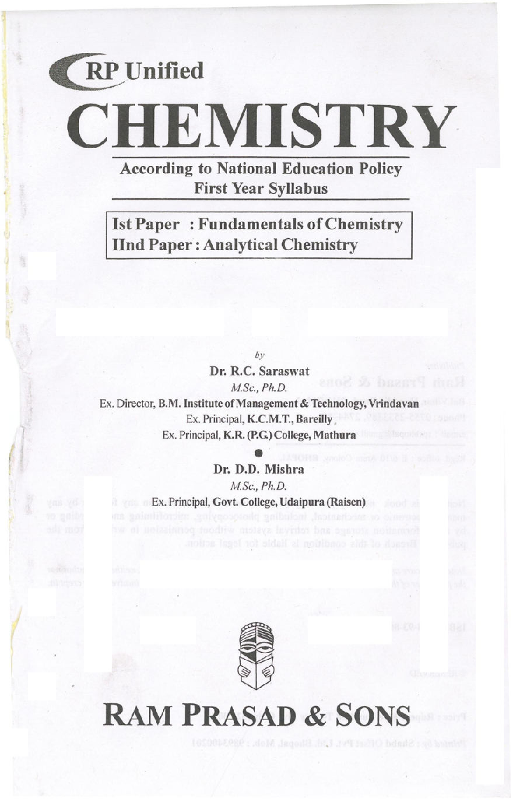 Fundamental of Chemistry and Analytical Chemistry - Page 2