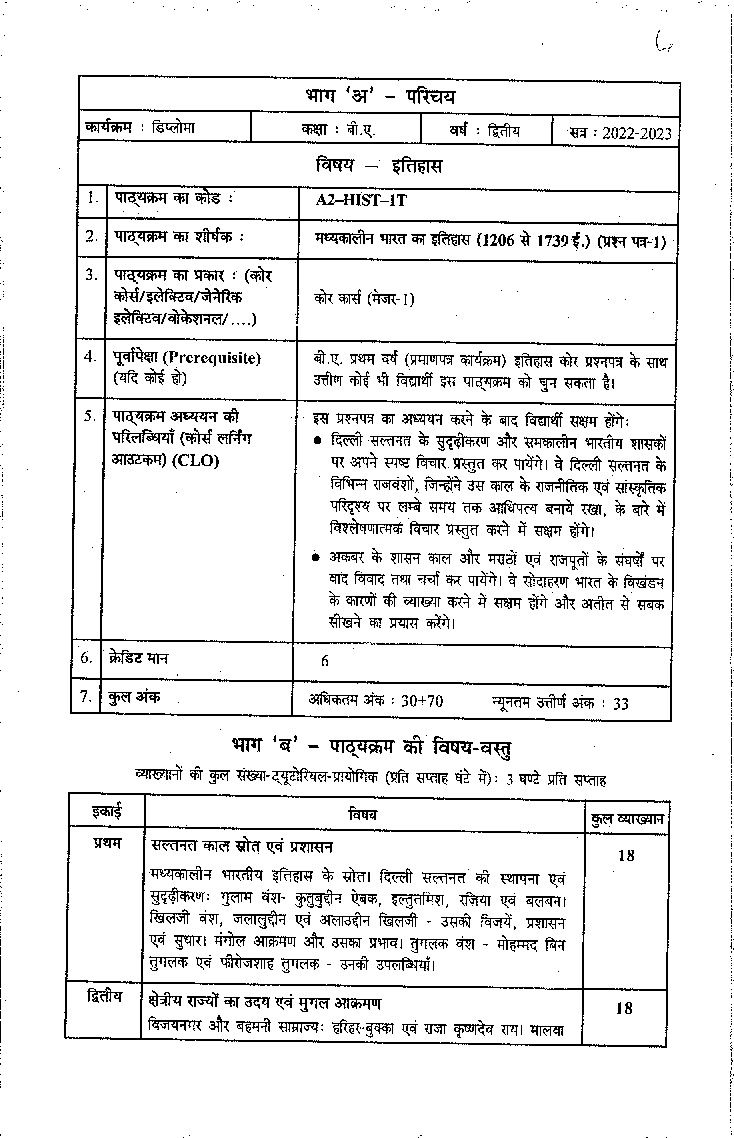 इतिहास (History) द्वितीय वर्ष मध्यकालीन भारत का इतिहास (1206 से 1739 ई.) - Page 5