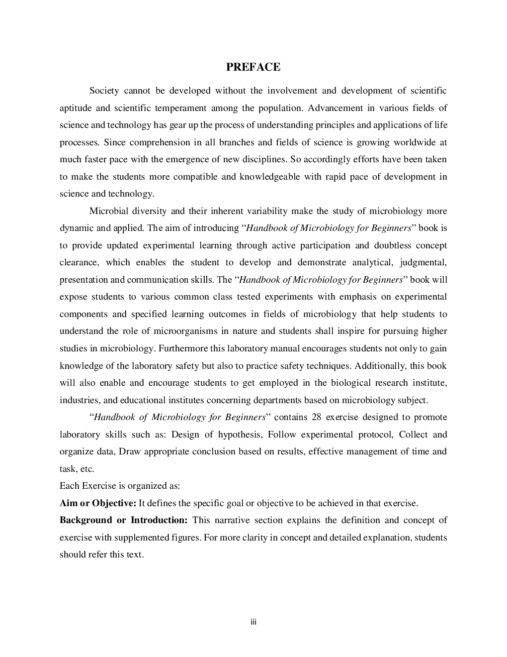 Handbook of Microbiology for Beginners (Volume I) - Page 4